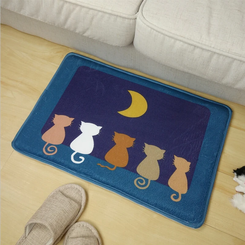 New Cartoon Animal Home Carpet Cat Dog Floor Carpets Rugs for Bedroom Bathroom Living Room Mats Kitchen Funny Entrance Mat | Дом и сад