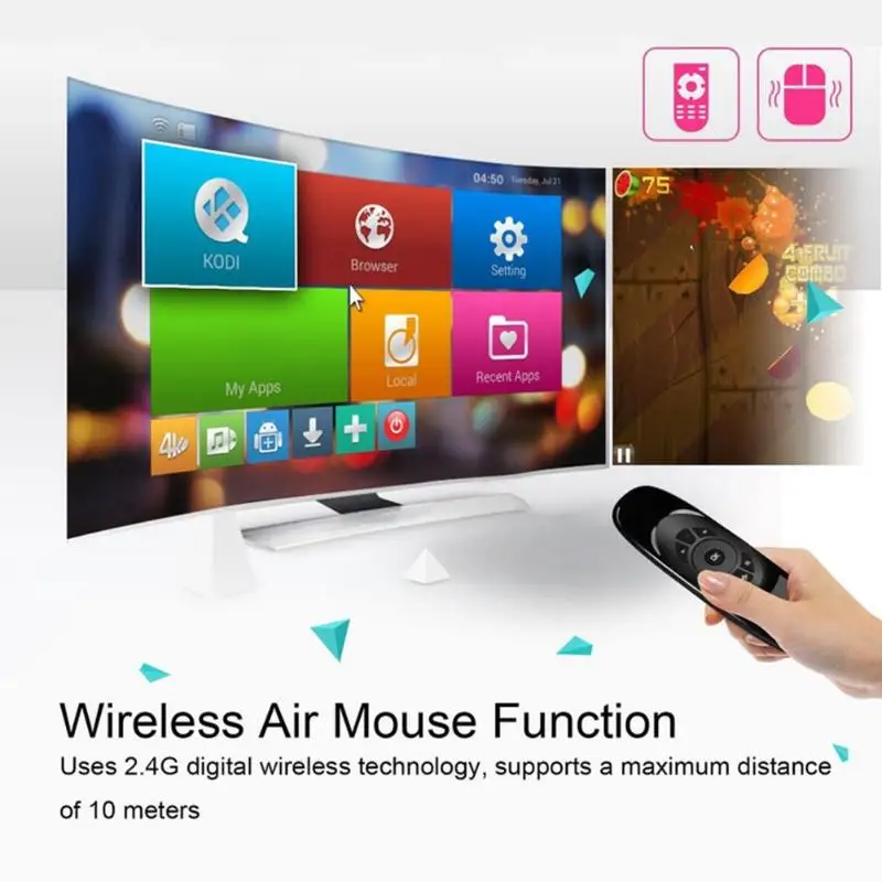 3 в 1 клавиатура+ беспроводная мышь+ игровой контроллер C120 Fly Air mouse 2,4G 6 Axis sensor 3 цвета подсветка пульт дистанционного управления