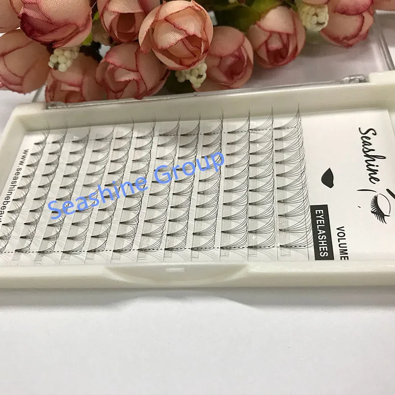 Seashine 6D с коротким стержнем готовые вееры для увеличения объема ресниц C D curl