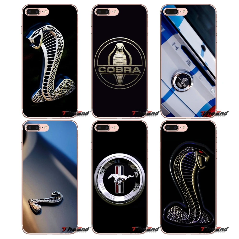 Мягкий чехол для Samsung Galaxy S3 S4 S5 MINI S6 S7 edge S8 Plus Note 2 3 4 5 Grand Core Prime Shelby Cobra Mustang с