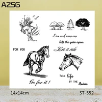 azsg struggling free life clear stampsseals for diy scrapbookingcard makingalbum decorative silicone stamp crafts
