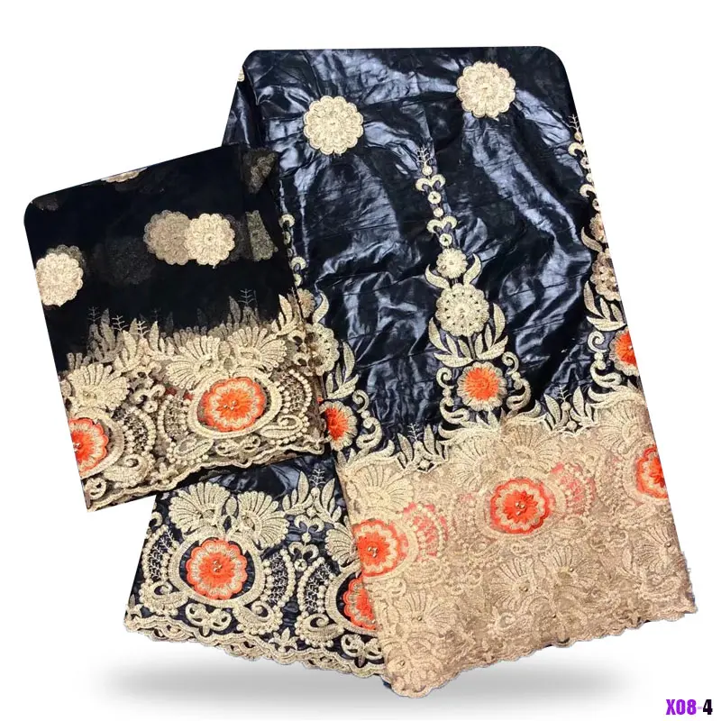 

2018 New Arrival bazin Riche Fabric Embroidered African bazin Riche Getzner For 5 Yard/Lot African Lace Fabric B180423XO82