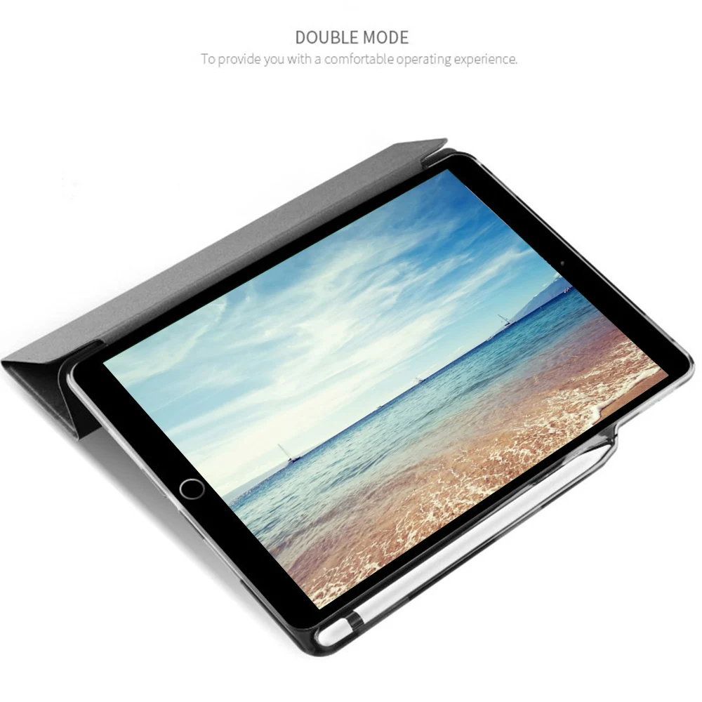 Ультра тонкий чехол для смарт-телефона iPad Pro 10 5 из искусственной кожи с