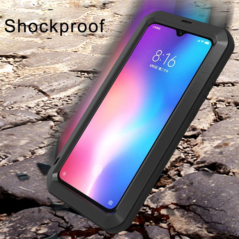 Стеклянная пленка Gorrila) алюминиевая металлическая броня для Xiaomi Mi 9