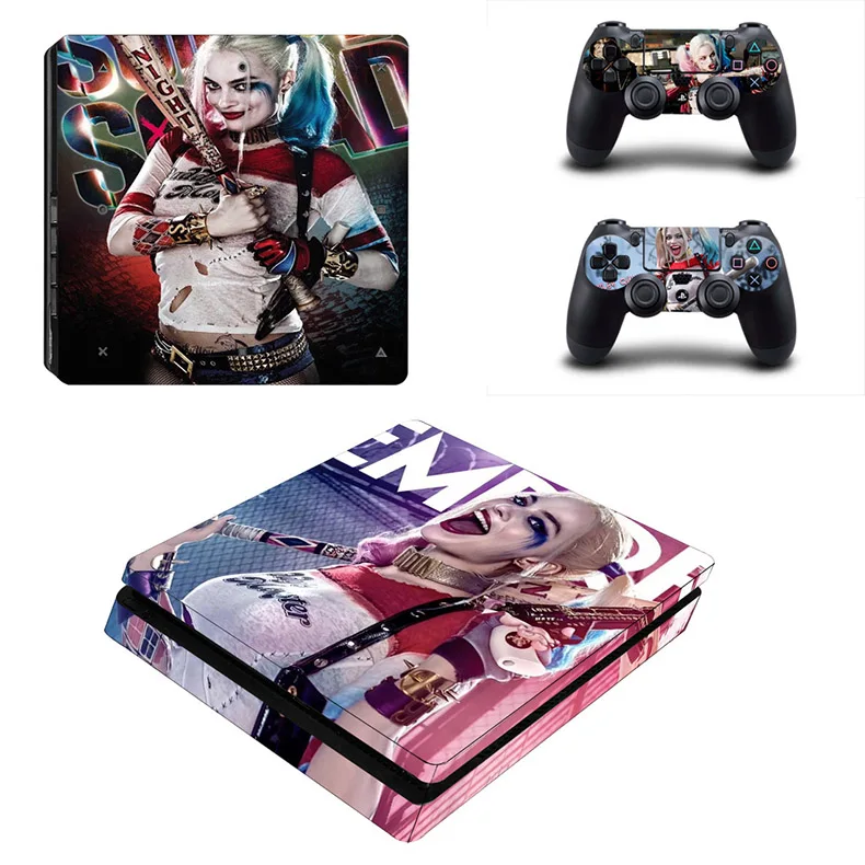 Харли Квинн наклейка s PS4 тонкая кожа Наклейка Play station 4 тонкие виниловые наклейки Обложка для Playstation 4 Тонкая консоль и контроллер