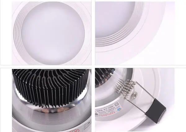 Новейшие светодиодные светильники с регулируемой яркостью 18 Вт встроенные