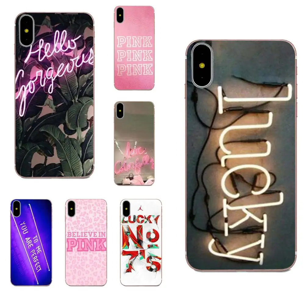 Мягкий чехол для Samsung Galaxy Note 5 8 9 S3 S4 S5 S6 S7 S8 S9 S10 mini Edge Plus Lite Lucky Love Pink | Мобильные