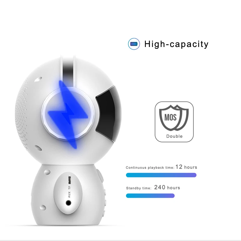 EAGOOD Интеллектуальный робот с bluetooth динамиками мобильного телефона Мощность мини