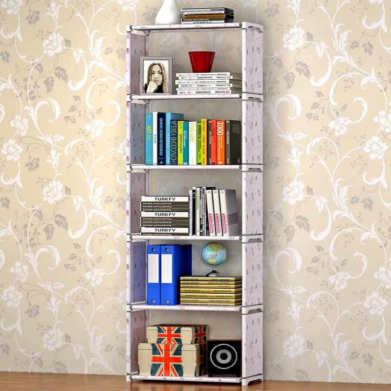 Простая 5 сетки книжная полка креативная для хранения книг растения разное DIY