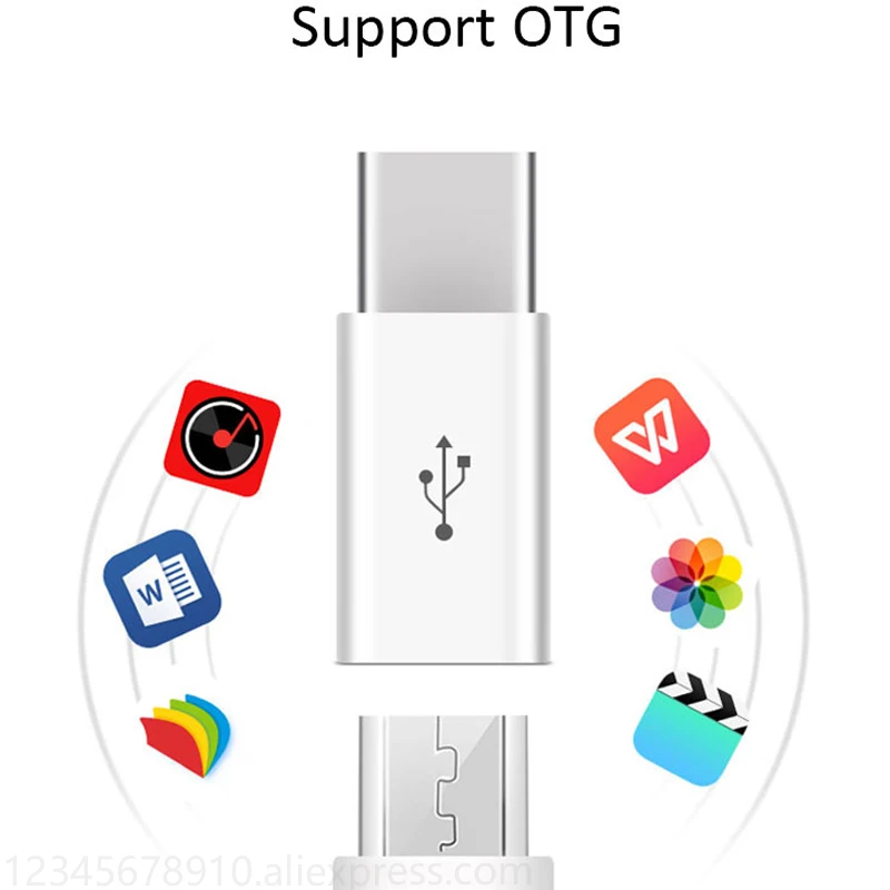 Type-c Otg адаптер Micro Usb-Type c зарядное устройство разъемы для Samsung Galaxy S8 S9 Plus Note 8 9 Leeco Typec