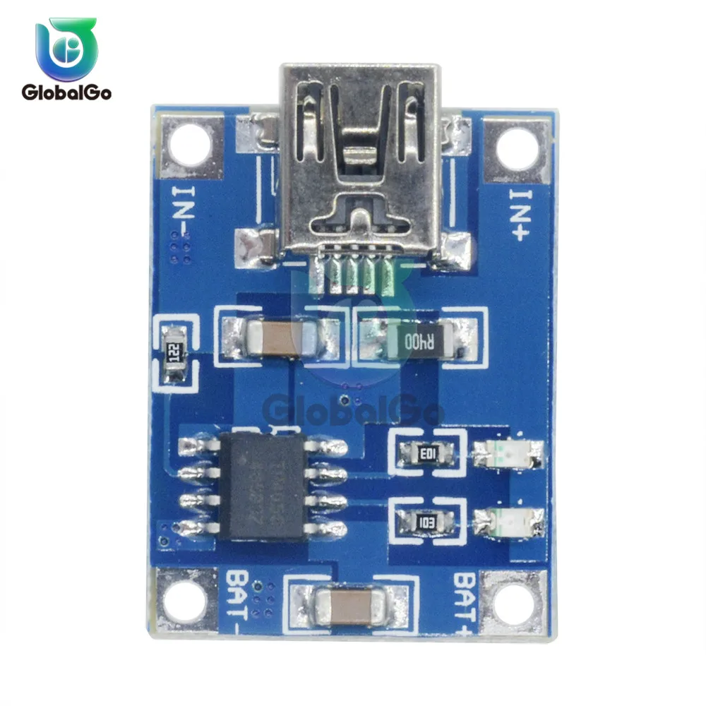 TP4056 5 V 1A Mini USB 18650 литий ионная литиевая батарея зарядная плата с защитным зарядным