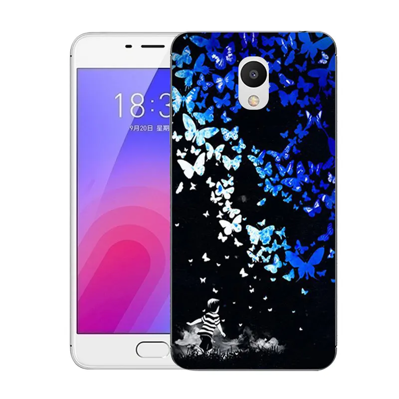 Чехол для Meizu M6 5 2 дюйма разноцветный Силиконовый ТПУ чехол-накладка M 6 Mini M711Q M711C