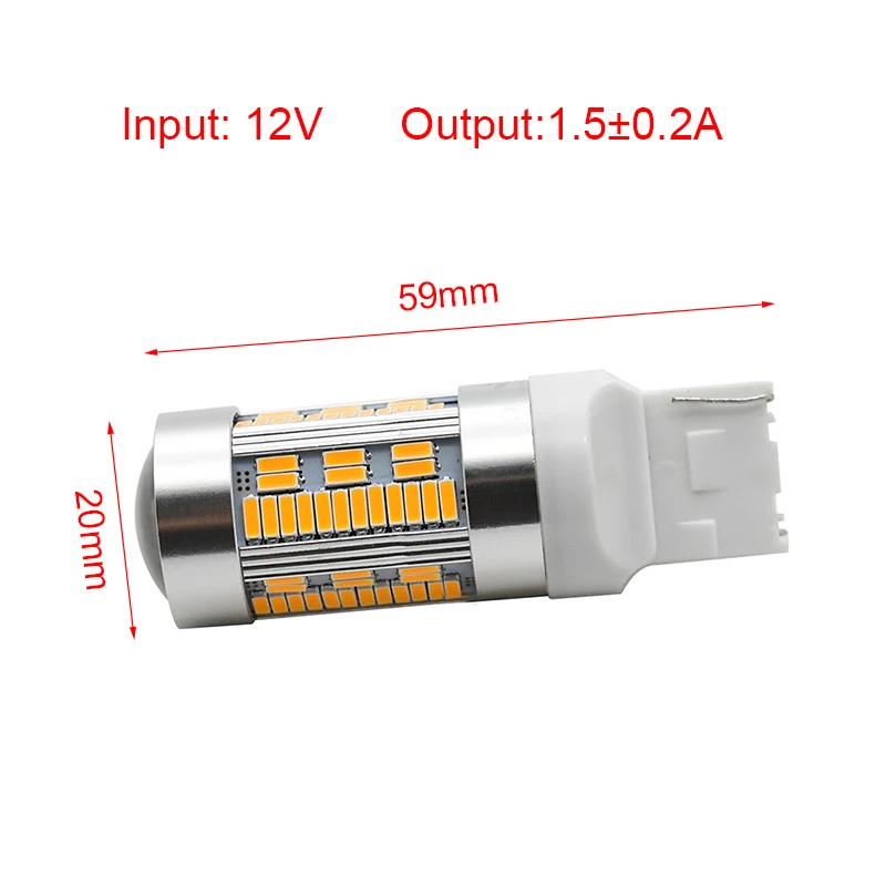 2x LED CanBus без ошибок 1156 7506 7528 BA15S P21W led BAU15S PY21W T20 7440 WY21W для автомобиля указатель