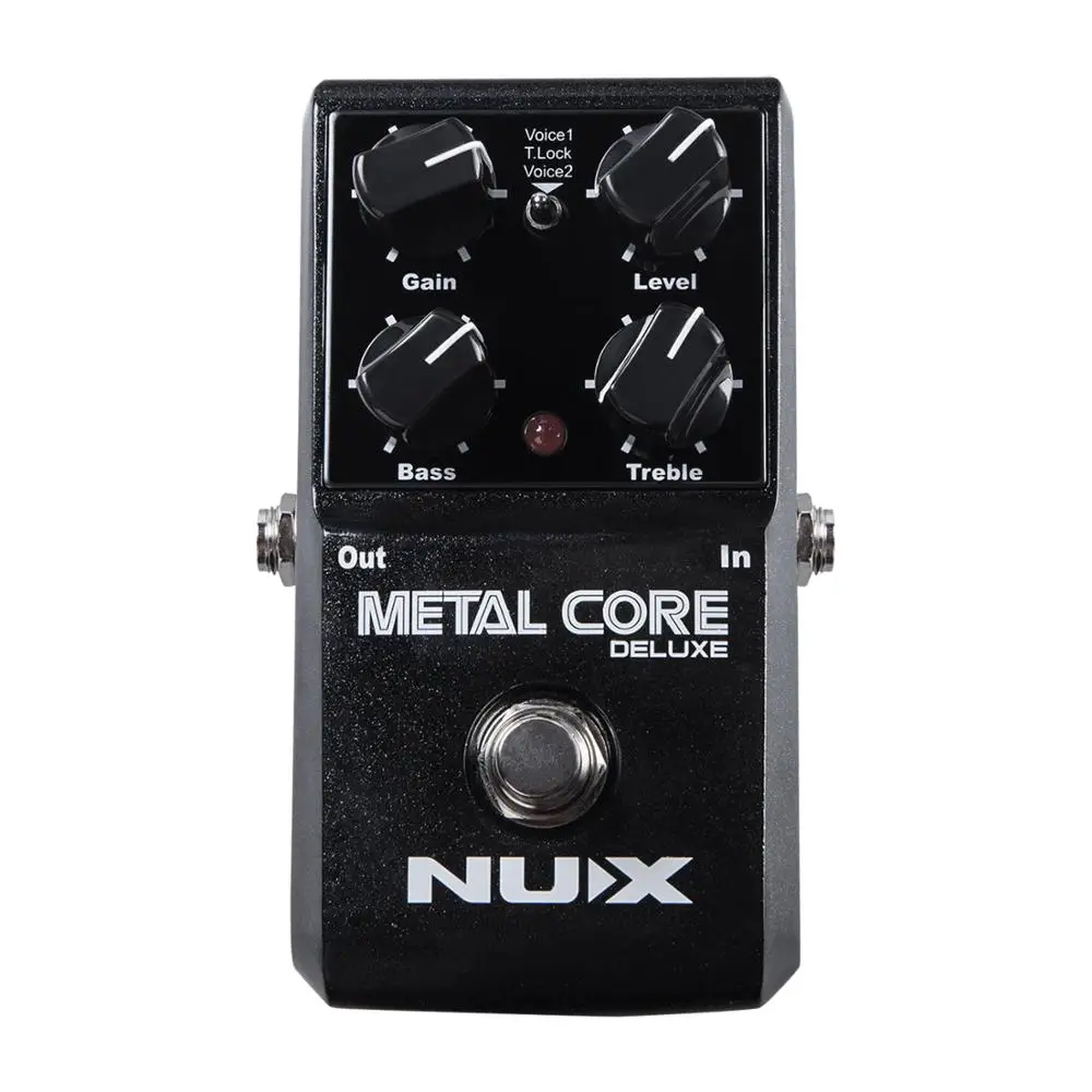 NUX Metal Core Deluxe Педаль Эффекта Искажения 2 полосный эквалайзер с блокировкой тона