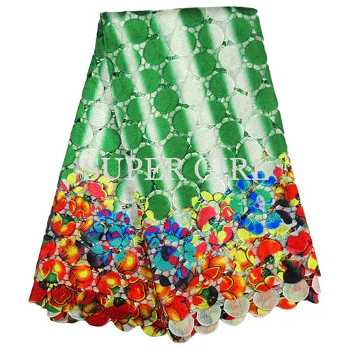 Последнее золото corlor Африки кружевной ткани 2017 оптовая продажа Франции