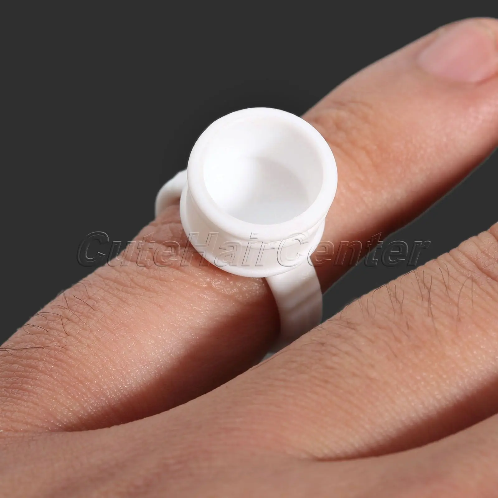 100 шт чернила татуировки чашки кольцо средний белый Пластик одноразовый