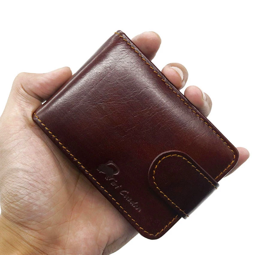 DERI CUZDAN RFID Card Wallet 2017 Fashion Holder Genuine Leather Men Brand Hasp Case Bag Rfid Porte Carte | Багаж и сумки