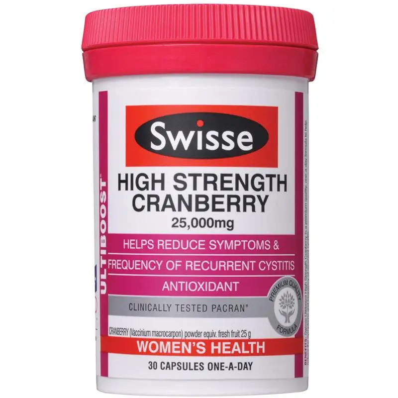 

Australia Swisse Strength Cranberry Support Urinary Tract Health Symptomatic Relief Recurrent Cystitis Frequent Urination