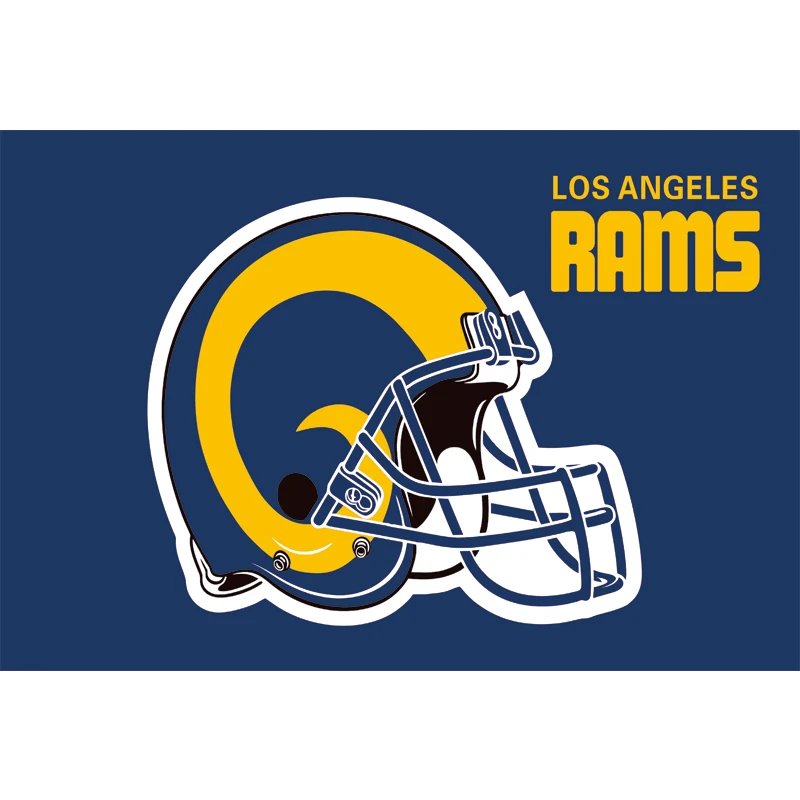 HiFlag NFL Los Angeles Rams шлем флаг 3ftx5ft 100D полиэстер металлические люверсы цифровая печать