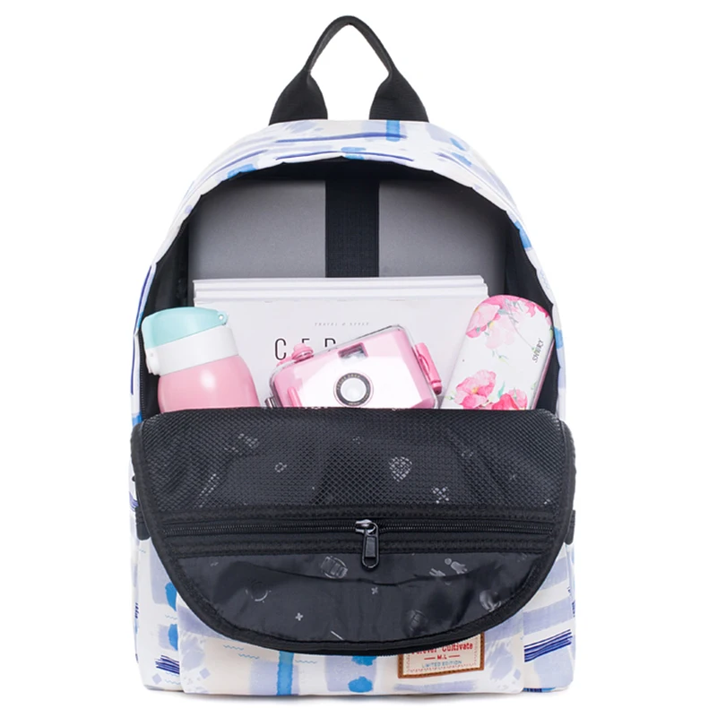 Canvas Travel Laptop Backpacks 2019 New Durable Woman College School Bag Water Repellent Daybags Graffiti Prited Student Bookbag | Багаж и