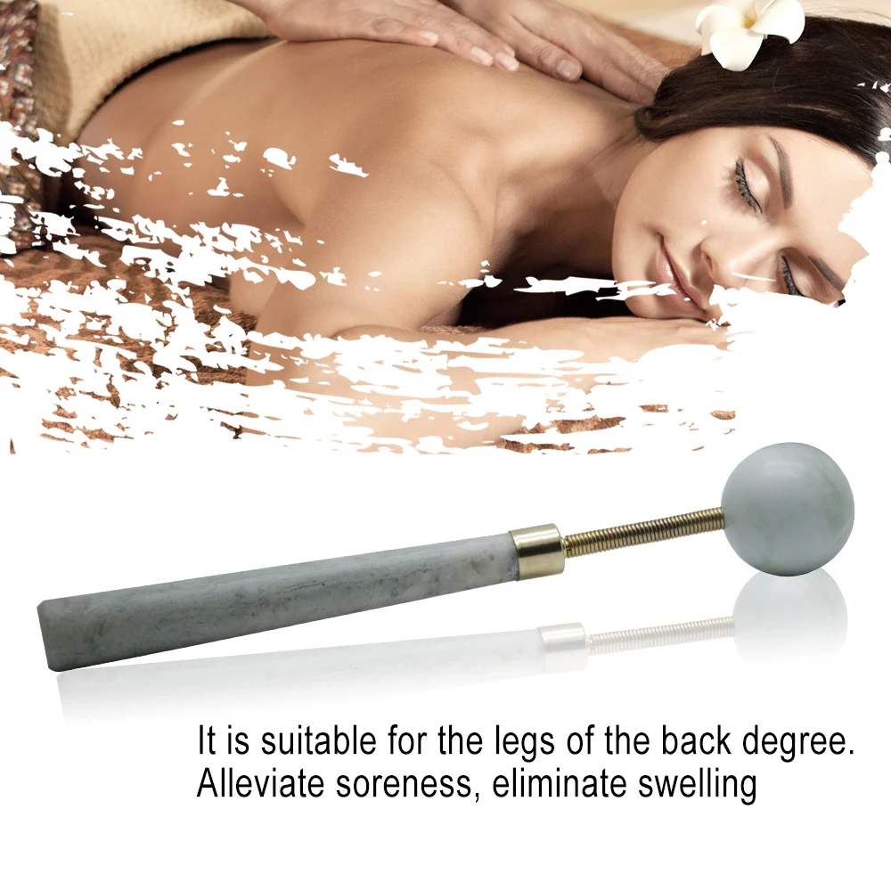 1 шт. натуральный нефритовый массажный массажер для лица шеи роликовый лечебный