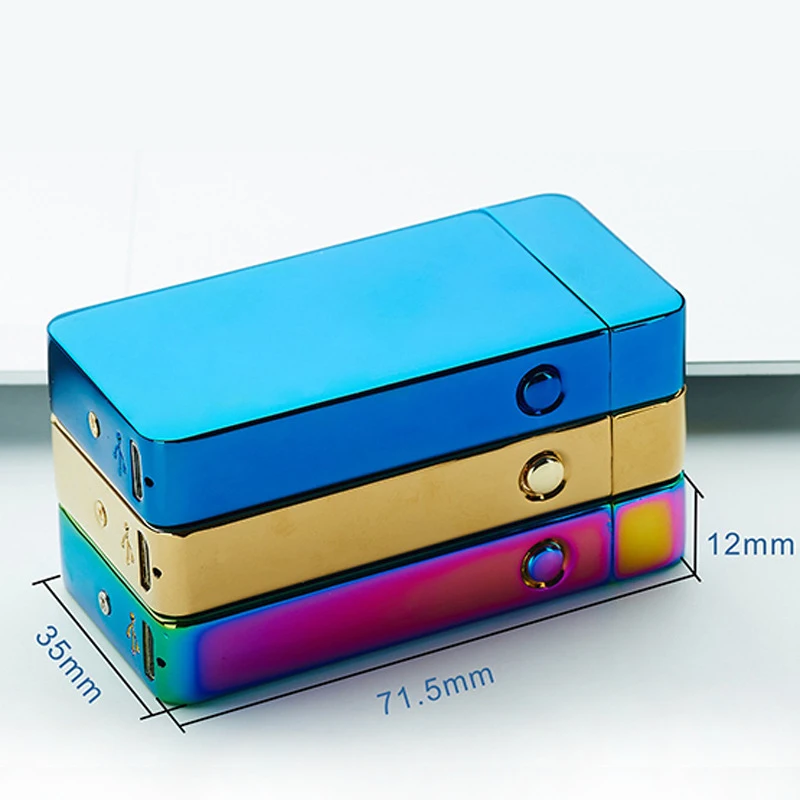 Electric Double Cross Arc Lighter USB Charging Electronic Pulse Flameless Windproof Smoking Cigarette Lighters Wholesale | Дом и сад