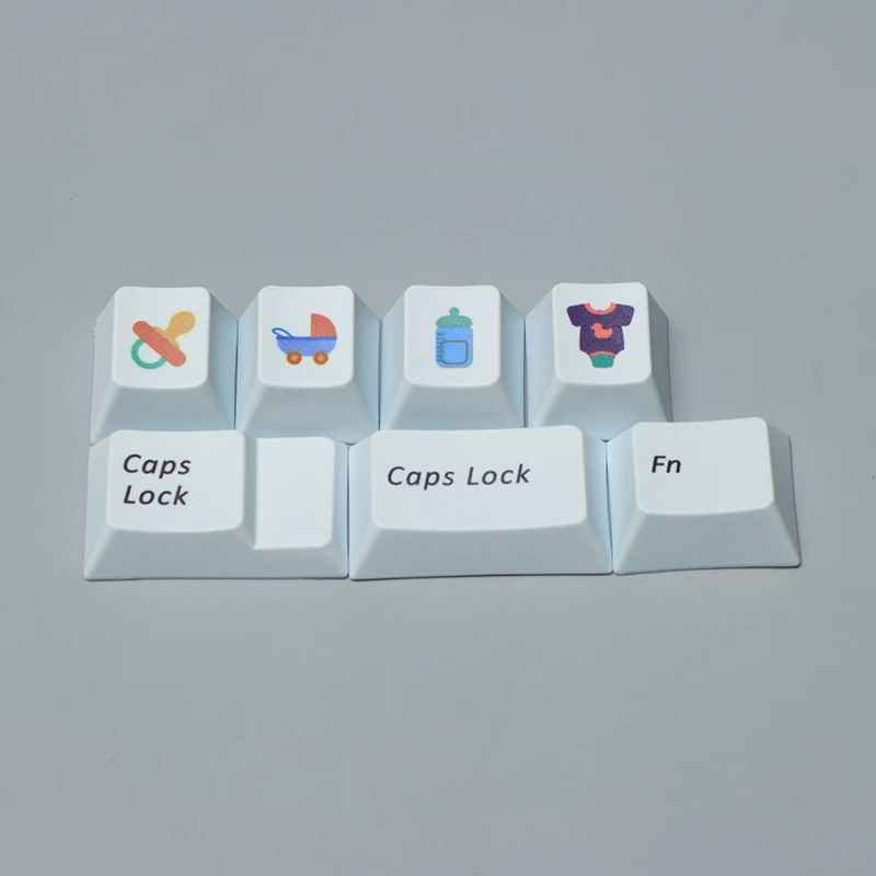Keycap PBT вишневый профиль розовый синий 111 клавиш для механической клавиатуры