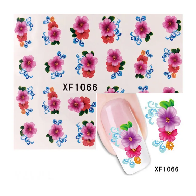 1 шт, черная роза, сделай сам, наклейки для ногтей, советы для дизайна ногтей, накладные ногти, Типсы для дизайна ногтей, плоская форма, полное покрытие, маникюр накладные ногти, Типсы NS-2
