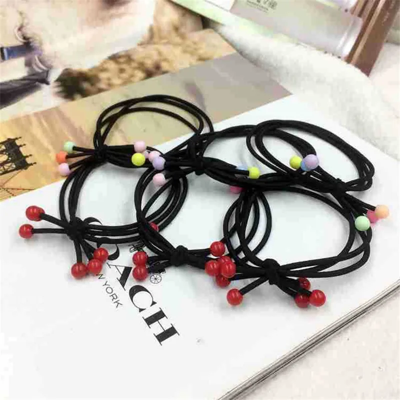 Модные женские аксессуары для волос красный бисер повязка &quotконский хвост&quot