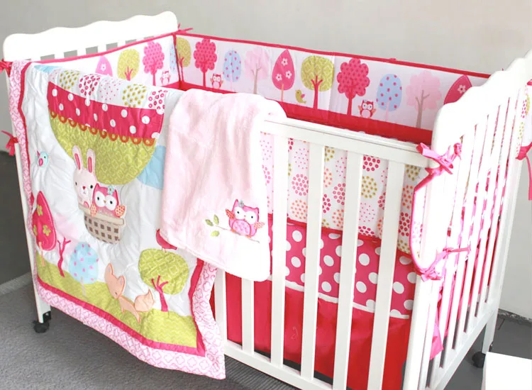Комплект постельного белья для новорожденных девочек комплект детской кроватки