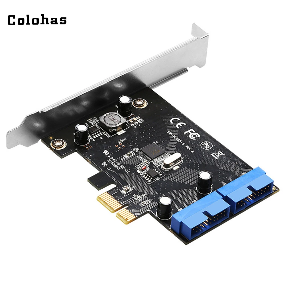 Плата расширения интерфейса PCI E к двойному USB 3 0 20pin (19pin) самопреобразователь