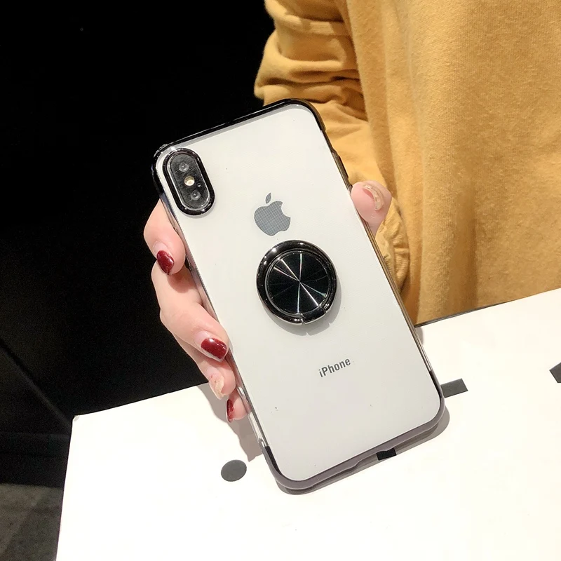 Для iphone 8 7 plus iphone 6 s 6s plus 11 Pro Max чехол адсорбционный Магнитный Прозрачный чехол для iphone XS Max iphone XR XS X 10 чехол s