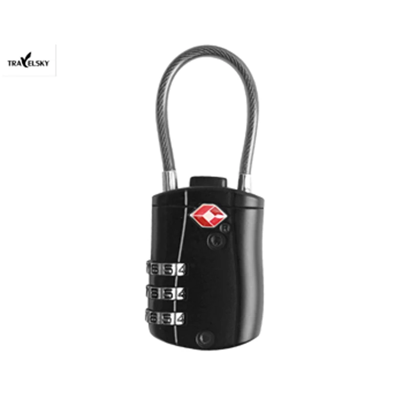 TSA таможенный замок для багажа металлический корпус Копер с трехслойным паролем