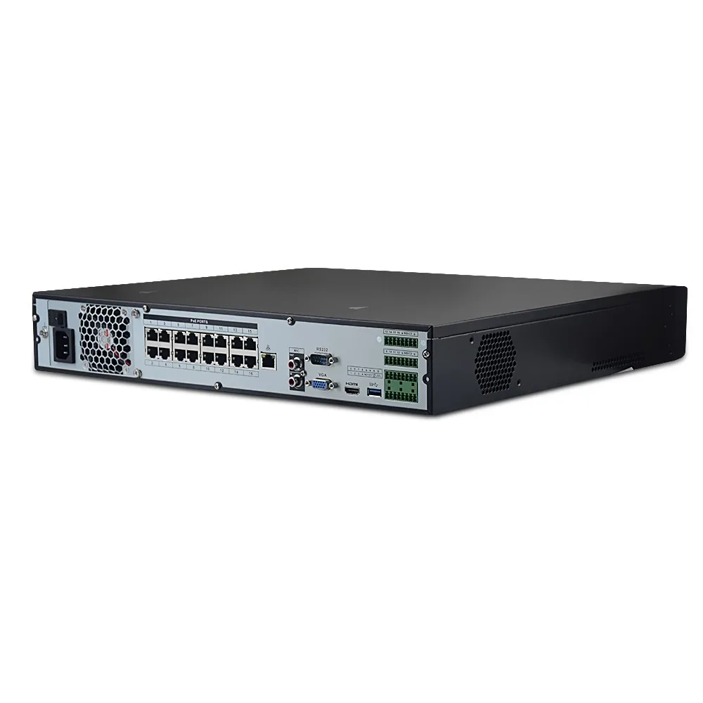 Оригинальный NVR4416 16P 4KS2 16ch с 16 poe NVR4432 32ch 16POE 1.5U 4HDD Поддержка до 8MP Разрешение IP