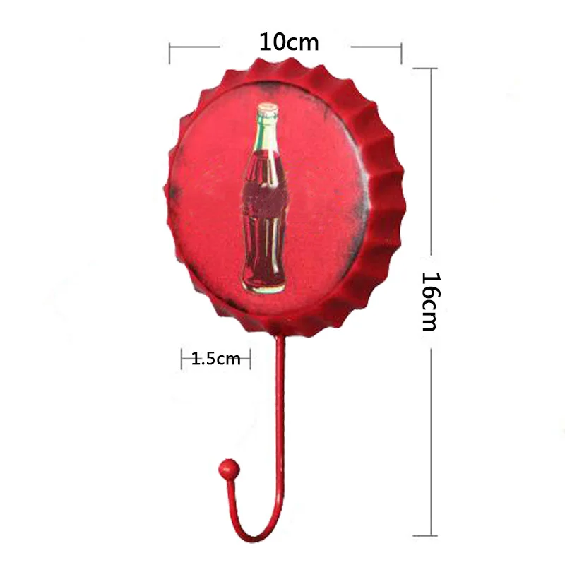 Винтажный Железный крючок для крышки винной бутылки 10*16*1 5 см домашняя настенная