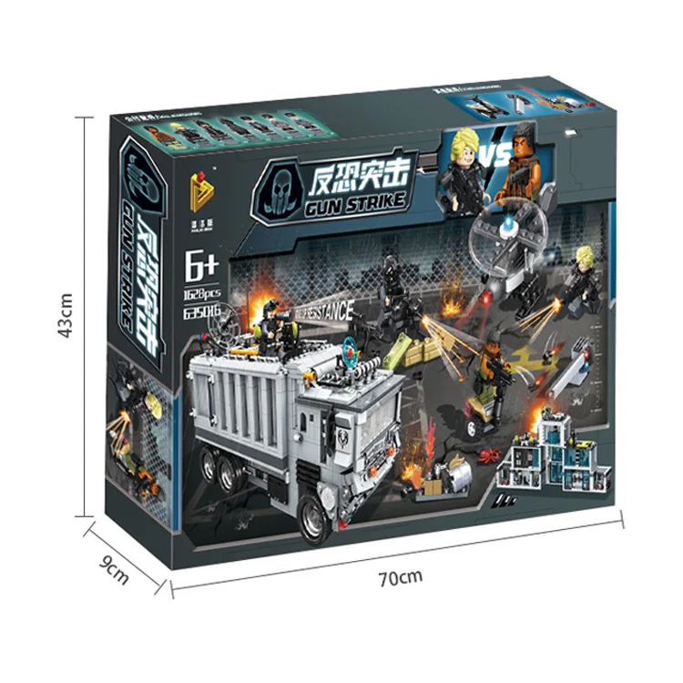 P модели строительные игрушки совместимые с P635016 1628 шт. пушки блоки хобби для