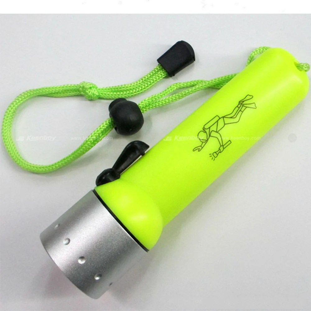 

Underwater LED CREE Q5 Diving Flashlight Submersible Torch Hand Lamp Waterproof Scuba Under Water Diver Spotlight 25m