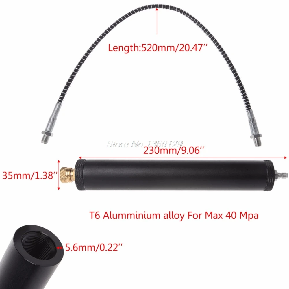 Черный алюминиевый сплав PCP воздушный фильтр компрессор масло-водяной сепаратор