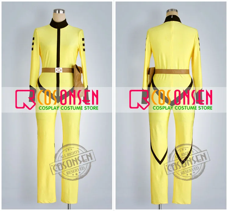 Костюм для косплея ONSEN Space Battleship Yamato 2199 Mori Yuki костюм желтый цвет Zentai любого размера