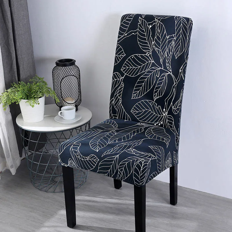 Color 3 XL Большая печать крышка стула большая упругое сиденье Чехлы для стула Чехлы для гостиной обеденный стул подушки домашнее украшение - Цвет: Color 3
