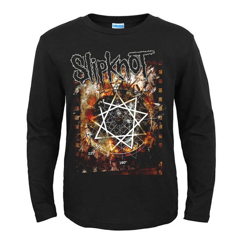 31 конструкции Америке группы Slipknot рок черный футболка бренд полный рубашка с длинным рукавом тяжелых металлов хлопка camiseta панк-рокер уличная