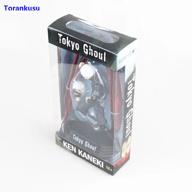 figure in box Одежда с надписью «Tokyo Ghoul Ken Kaneki игрушки McFarlane фигурка манга Японская статуэтка из ПВХ Рисунок с надписью «Tokyo Ghoul статуэтки коллекционные модели игрушки XPC - Цвет: figure in box