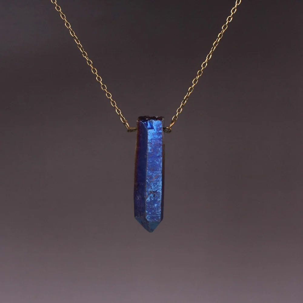 2017 винтажное Золотистое Ожерелье ручной работы из многоцветной проволоки с