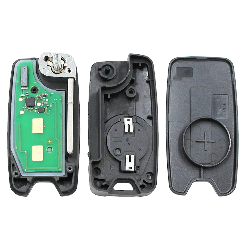 

5PCS 4 buttons Flip Remote Key for Jeep Renegade 2016-2018 433MHz with ID48 chip Megamos-AES - 2ADFTFI5AM433TX SIP22 uncut blade