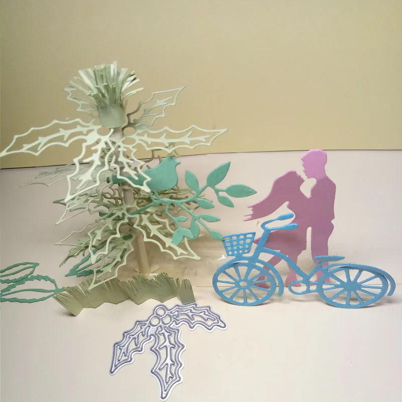 3D прозрачный штамп стальное тиснение ремесло DIY Украшение листьев папка с