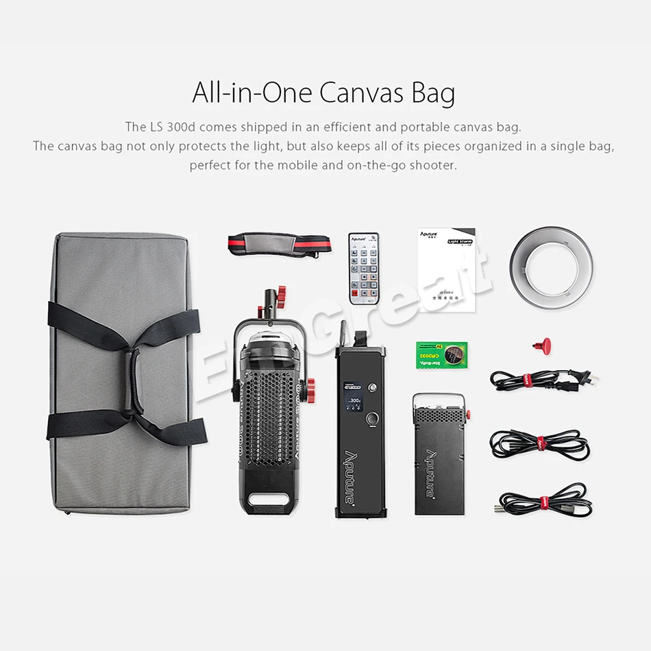 Aputure LS C300d COB светильник 300 Вт Выход 5500 к цветовая температура Дневной TLCI 96 +