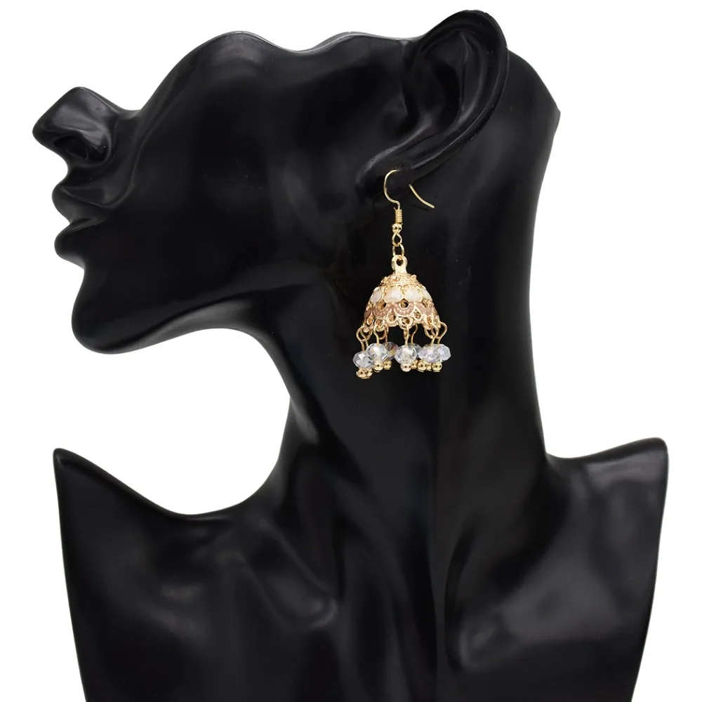 Jhumka индийские ювелирные изделия кисточки из бисера бахрома серьги для невесты