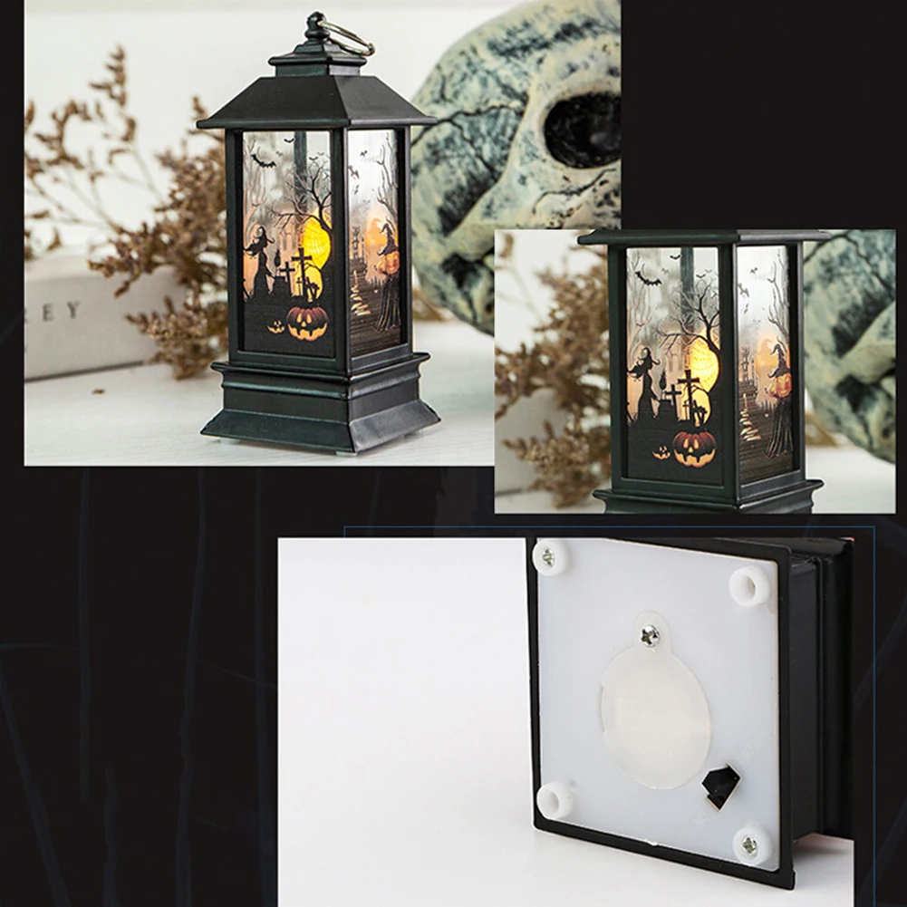 Halloween Decor LED Lamp Witch Pumpkin Graveyard Spooky Bar Table Party Light hot sale | Освещение