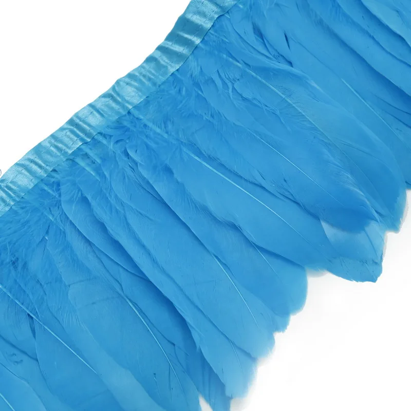 Разноцветные Ленты Из гусиных перьев 2 м/лот окрашенные ленты из 15 20 см