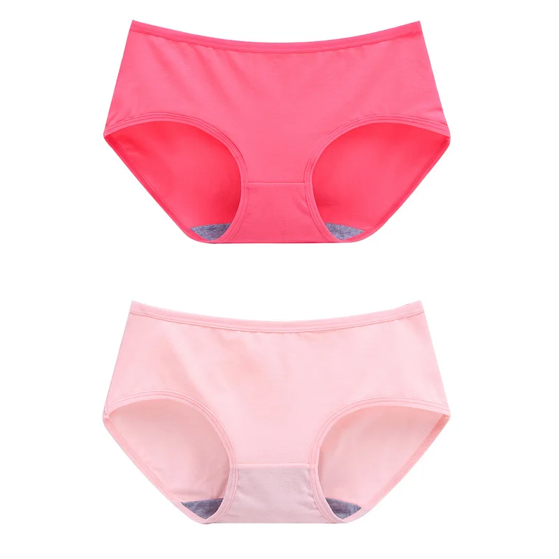 чистый хлопок трусы  Женские хлопковые трусики брифы LANGSHA на каждый день